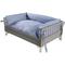 Show in main carousel: New Age Pet ecoFLEX Manhattan Raised Dog & Cat Bed with Cushion, Gray, X-Large slide 5 of 11