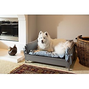 New Age Pet ecoFLEX Manhattan Raised Dog & Cat Bed with Cushion, Gray, X-Large