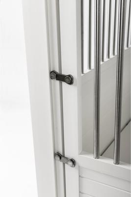 Show full view: New Age Pet ecoFLEX Single Door Furniture Style Dog Crate & End Table, Antique White, 42 inch slide 7 of 14