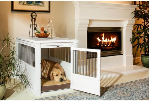New Age Pet ecoFLEX Single Door Furniture Style Dog Crate & End Table