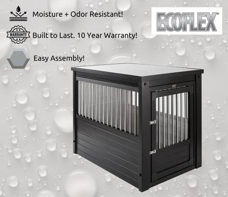 Show full view: New Age Pet ecoFLEX Single Door Furniture Style Dog Crate & End Table, Espresso, 42 inch slide 8 of 13