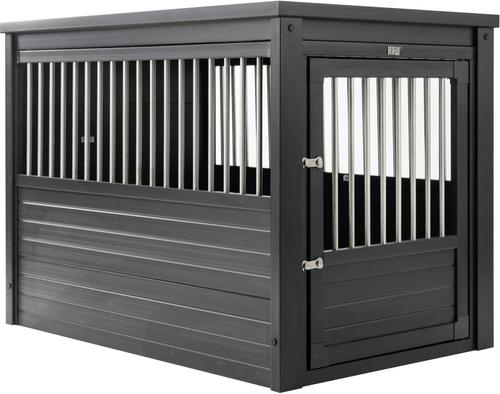 Show full view: New Age Pet ecoFLEX Single Door Furniture Style Dog Crate & End Table, Espresso, 42 inch slide 6 of 13