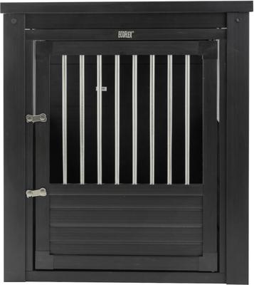Show full view: New Age Pet ecoFLEX Single Door Furniture Style Dog Crate & End Table, Espresso, 42 inch slide 2 of 13