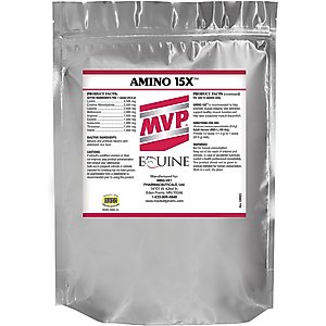 Med-Vet Pharmaceuticals (MVP) Amino 15X Powder Horse Supplement, 1.5-lb