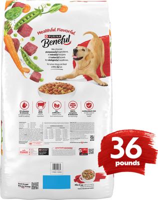 Show full view: Purina Beneful Originals with Farm-Raised Beef Real Meat Dog Food, 36-lb bag slide 3 of 13