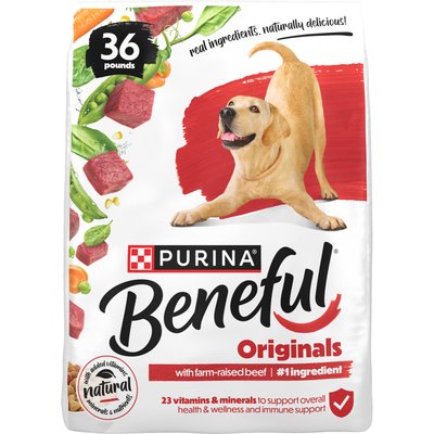 Purina Beneful Purina Beneful Originals with Farm-Raised Beef Real Meat Dog Food, 36-lb bag