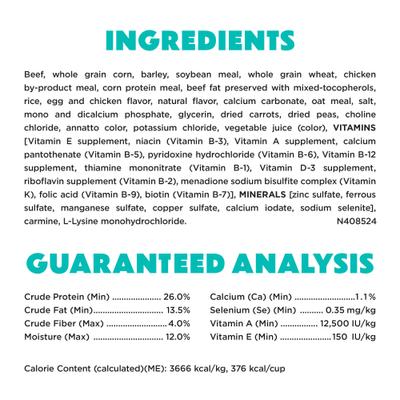 Show full view: Purina Beneful IncrediBites with Farm-Raised Beef, Small Breed Dry Dog Food, 3.5-lb bag slide 7 of 12