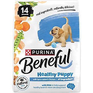 Purina Beneful Healthy Puppy with Farm Raised Chicken High Protein Dry Dog Food, 14-lb bag