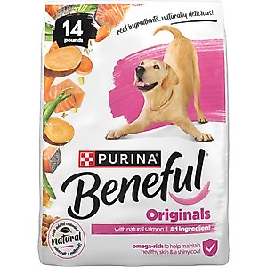 Purina Beneful Originals with Natural Salmon Dry Dog Food, 14-lb bag