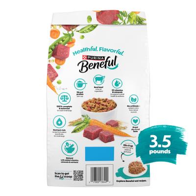 Show full view: Purina Beneful IncrediBites with Farm-Raised Beef, Small Breed Dry Dog Food, 3.5-lb bag slide 3 of 12
