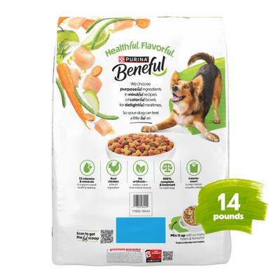 Show full view: Purina Beneful Healthy Weight with Farm-Raised Chicken Dry Dog Food, 14-lb bag slide 3 of 13