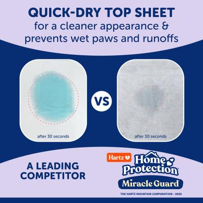 Show full view: Hartz Miracle Guard Lavender Scented Max Absorbency Odor Eliminating Dog Pads, X-Large, 30 count slide 8 of 10