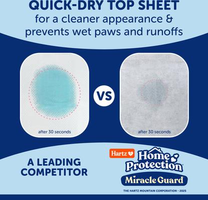 Show full view: Hartz Miracle Guard Max Absorbency Odor Eliminating Dog Pads, XXX-Large, 20 count slide 8 of 11