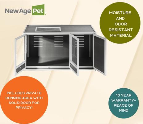 Show full view: New Age Pet ECOFLEX Cozy Critter Chateau Small Pet Habitat, Grey slide 9 of 12