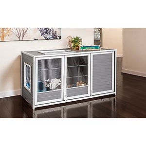 New Age Pet ECOFLEX Cozy Critter Chateau Small Pet Habitat, Grey