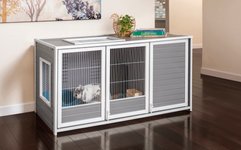 ECOFLEX Cozy Critter Chateau Small Pet Habitat, Grey