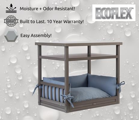 Show full view: New Age Pet Sundown Nightstand Dog Bed, Grey slide 8 of 10