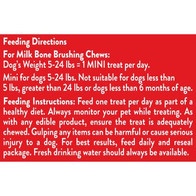 Show full view: Milk-Bone Brushing Chews Mini Fresh Mint Flavor Daily Dental Dog Treats, 48 count slide 8 of 12