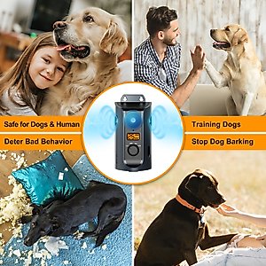 PATPET Solar-Powered Ultrasonic Indoor/Outdoor Dog Bark Control Device