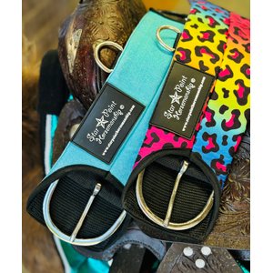 Star Point Horsemanship Miniature Horse Neoprene Cinch Girth, Rainbow Cheetah, 18-in