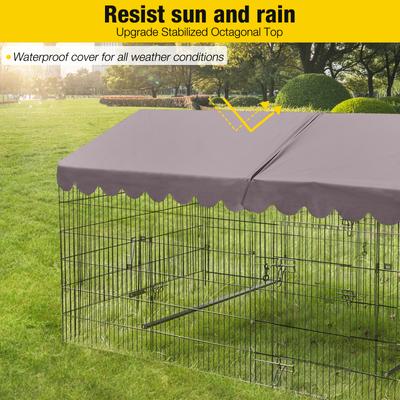 Show full view: Aivituvin AIR7009 Rabbit Metal Playpen, Black, 87.6-L slide 2 of 6