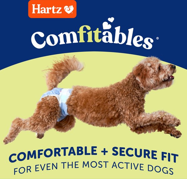 Show full view: Hartz Comfitables Male & Female Dog Diapers, Medium: 15 to 22-in waist, 32 count slide 3 of 12