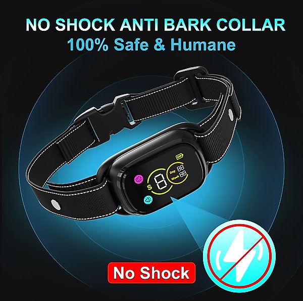 Show full view: PATPET No Shock Smart Bark Control Dog Bark Collar slide 5 of 8