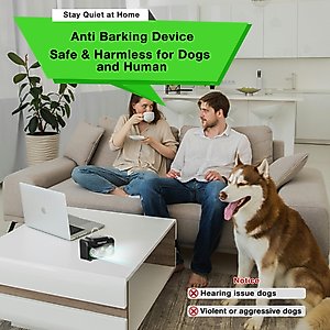 PATPET Adjustable Level Ultrasonic Indoor/Outdoor Dog Bark Control Device