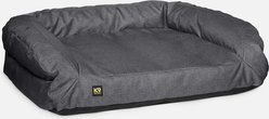 K9 Ballistics Tough Ripstop Rectangle Bolster Dog Bed, Titanium Premium Finish, Medium