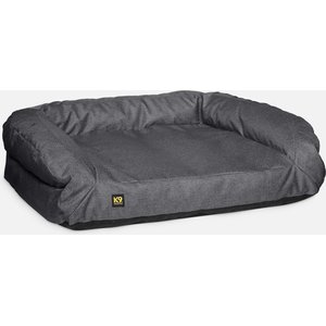 K9 Ballistics Tough Ripstop Rectangle Bolster Dog Bed, Titanium Premium Finish, Large