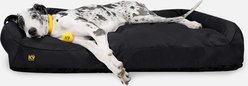 K9 Ballistics Tough Ripstop Rectangle Bolster Dog Bed, Obsidian Black, XX-Large