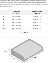 K9 Ballistics Tough Ripstop Rectangle Bolster Dog Bed, Titanium Premium Finish, X-Large slide 2 of 5