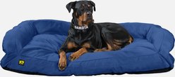 K9 Ballistics Tough Ripstop Rectangle Bolster Dog Bed, Blue Quartz, X-Large