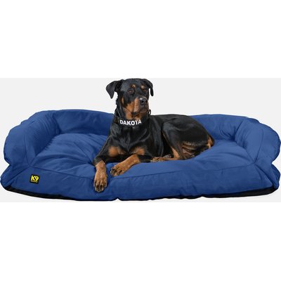 K9 Ballistics K9 Ballistics Tough Ripstop Rectangle Bolster Dog Bed, Blue Quartz, X-Large