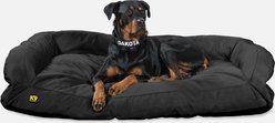 K9 Ballistics Tough Ripstop Rectangle Bolster Dog Bed, Obsidian Black, X-Large