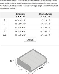 K9 Ballistics Tough Ripstop Rectangle Bolster Dog Bed, Taupe Premium Finish, Large slide 2 of 5