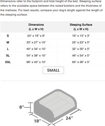 K9 Ballistics Tough Ripstop Rectangle Bolster Dog Bed, Taupe Premium Finish, Small slide 2 of 5