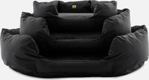 Show full view: K9 Ballistics Tough Ripstop Oval Bolster Dog Bed, Taupe Premium Finish, Medium slide 3 of 8