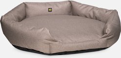 K9 Ballistics Tough Ripstop Oval Bolster Dog Bed, Taupe Premium Finish, Medium