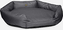 K9 Ballistics Tough Ripstop Oval Bolster Dog Bed, Titanium Premium Finish, Medium
