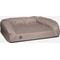 Show in main carousel: K9 Ballistics Tough Ripstop Rectangle Orthopedic Bolster Dog Bed, Taupe Premium Finish, Small slide 1 of 9