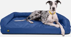 K9 Ballistics Tough Ripstop Rectangle Orthopedic Bolster Dog Bed, Blue Quartz, XX-Large