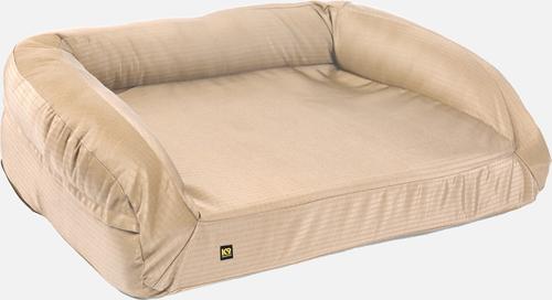 Show full view: K9 Ballistics Tough Ripstop Rectangle Orthopedic Bolster Dog Bed, Sandstone, Small slide 2 of 9