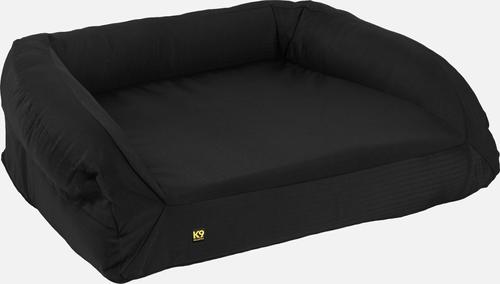Show full view: K9 Ballistics Tough Ripstop Rectangle Orthopedic Bolster Dog Bed, Obsidian Black, Large slide 2 of 9