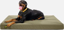 K9 Ballistics Tough Ripstop Orthopedic Pillow Dog Bed, Sage Green, X-Large