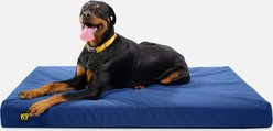 K9 Ballistics Tough Ripstop Orthopedic Pillow Dog Bed, Blue Quartz, X-Large