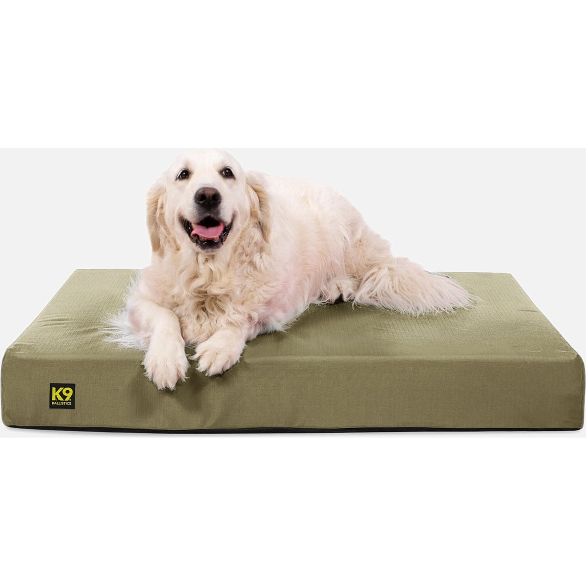 K9 Ballistics Tough Ripstop Orthopedic Pillow Dog Bed, Sage Green, Large