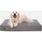 Show in main carousel: K9 Ballistics Tough Ripstop Orthopedic Pillow Dog Bed, Light Gray Velvet, Large slide 1 of 8