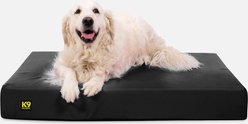 K9 Ballistics Tough Ripstop Orthopedic Pillow Dog Bed, Obsidian Black, Large