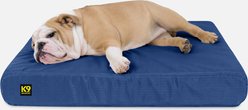 K9 Ballistics Tough Ripstop Orthopedic Pillow Dog Bed, Blue Quartz, Medium